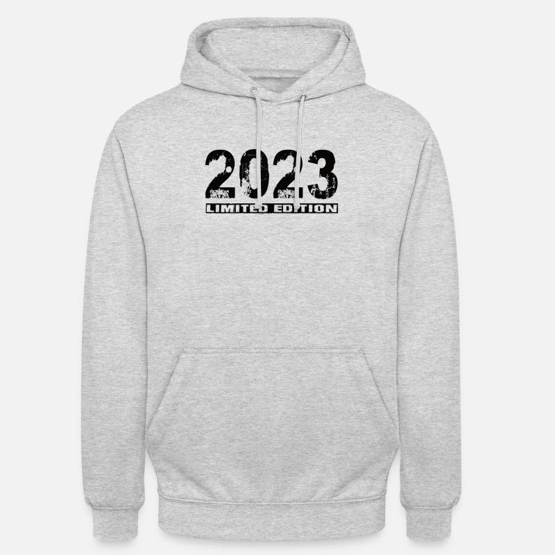Édition limitée 2023 - Sweat-shirt à capuche unisexe - gris clair chiné