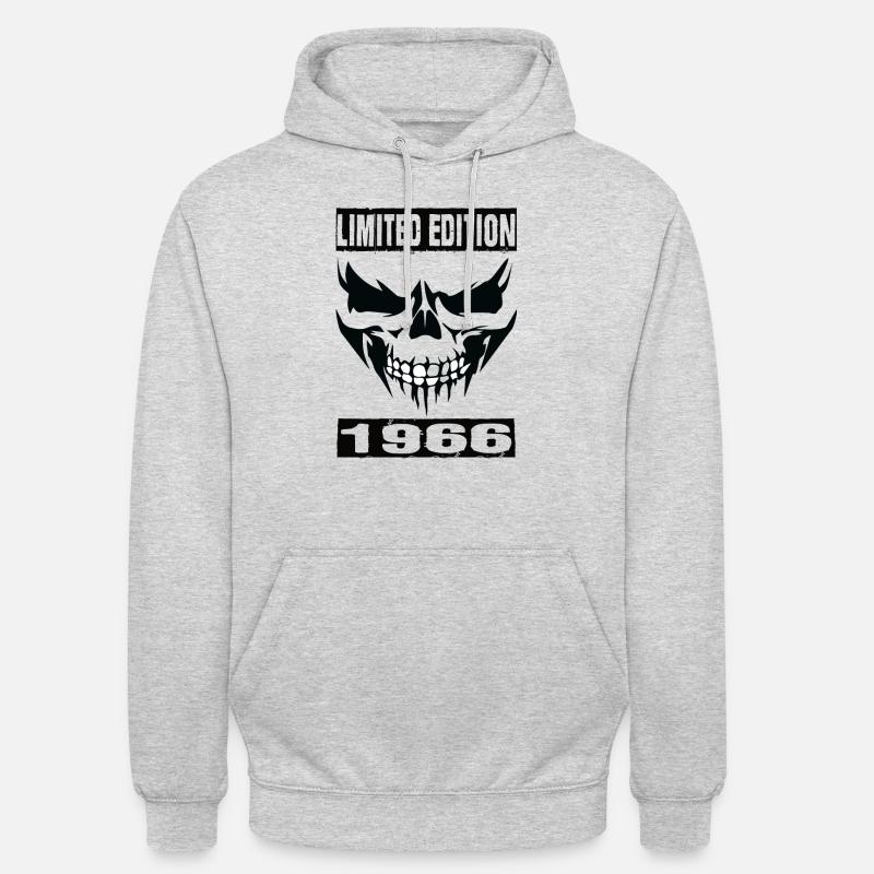 Édition limitée 1966 - Sweat-shirt à capuche unisexe - gris clair chiné