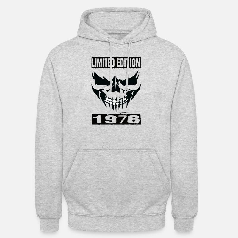 Édition limitée 1976 - Sweat-shirt à capuche unisexe - gris clair chiné