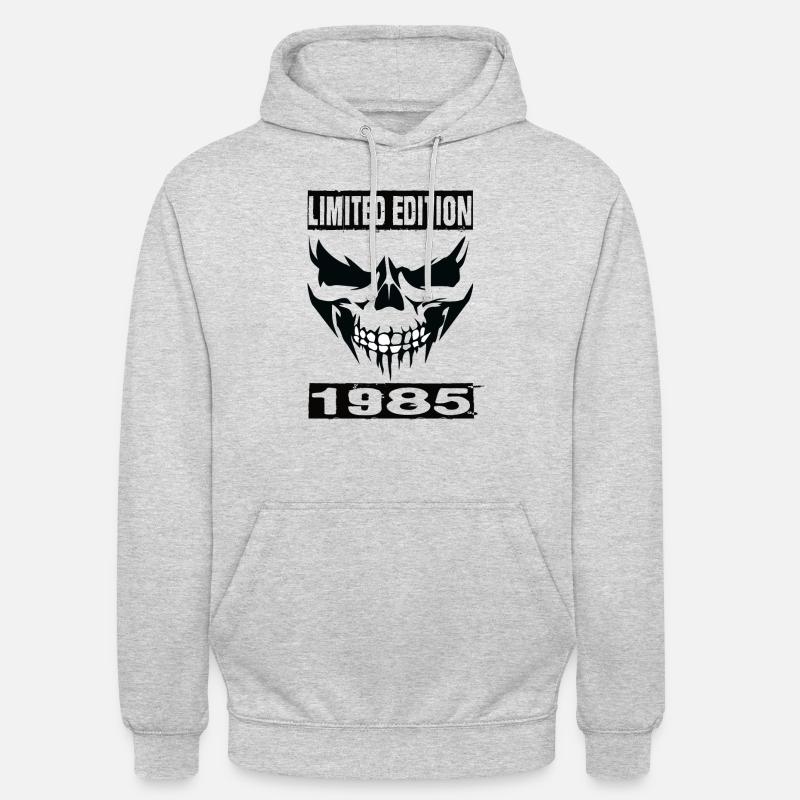 Édition limitée 1985 - Sweat-shirt à capuche unisexe - gris clair chiné