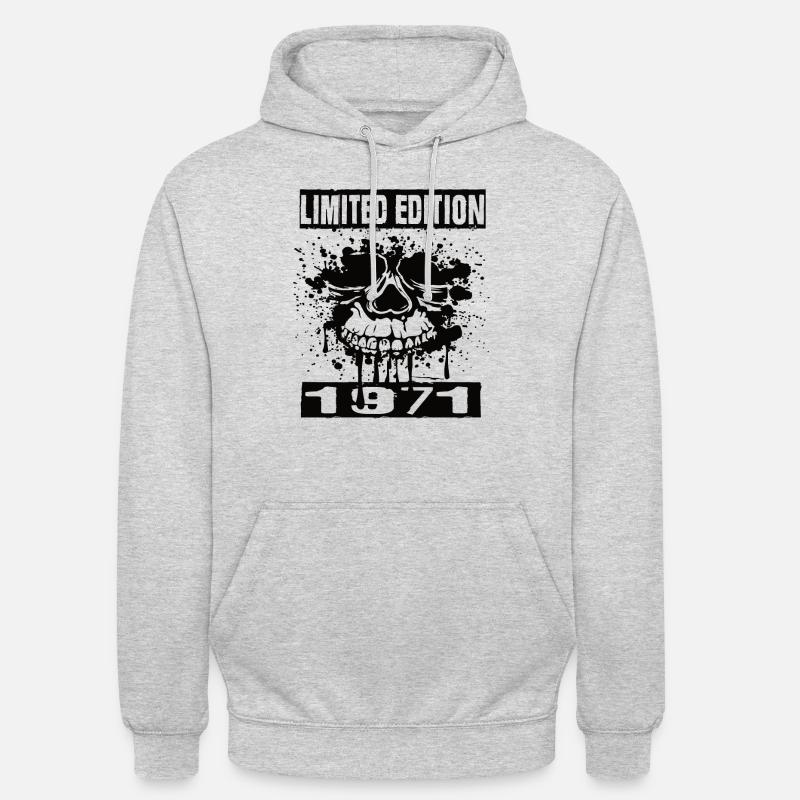 Édition limitée 1971 - Sweat-shirt à capuche unisexe - gris clair chiné