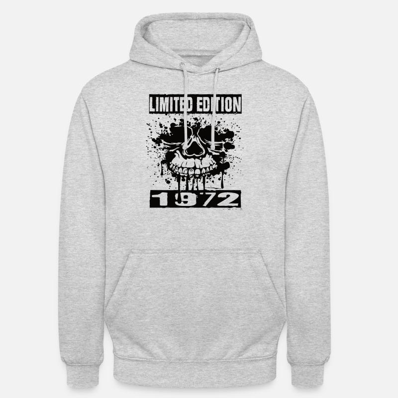 Édition limitée 1972 - Sweat-shirt à capuche unisexe - gris clair chiné