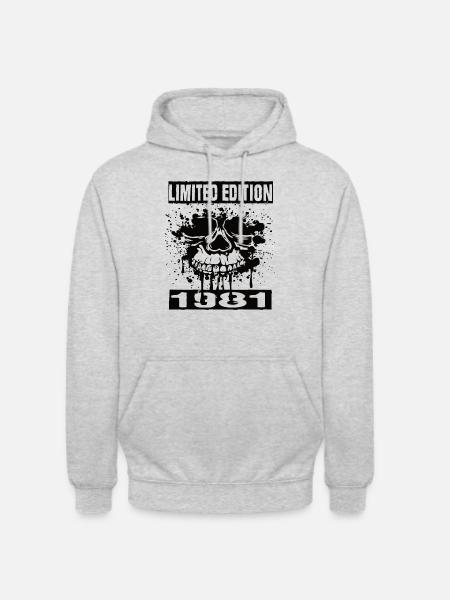 Limited Edition 1981 - Unisex Hoodie - Hellgrau meliert
