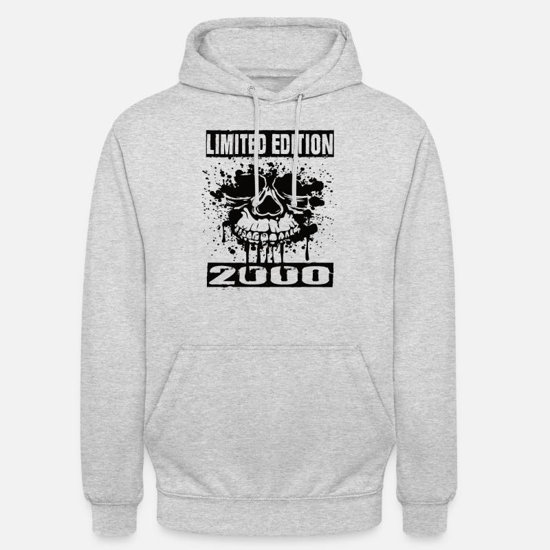 Édition limitée 2000 - Sweat-shirt à capuche unisexe - gris clair chiné