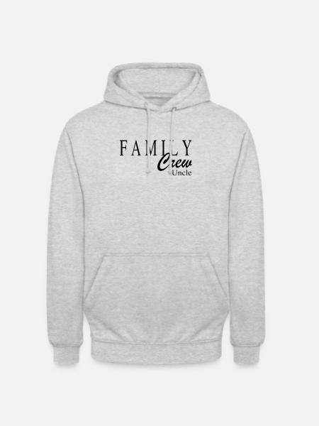 Family Crew Uncle - Unisex Hoodie - light heather grey