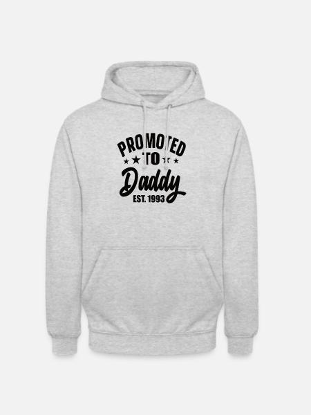 Promoted To Daddy Est 1993 - Unisex Hoodie - light heather grey