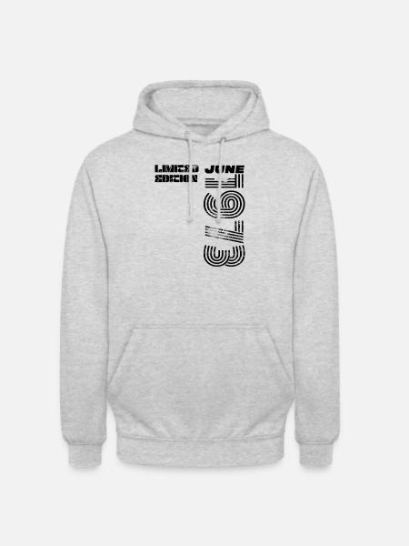 Birthday June 1973 - Unisex Hoodie - light heather grey