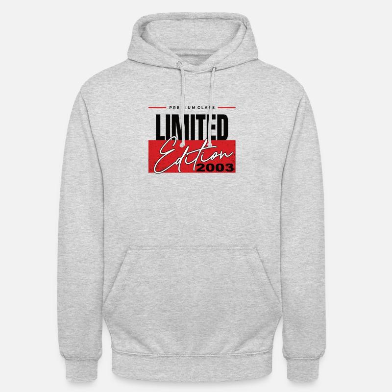 Édition limitée 2003 - Sweat-shirt à capuche unisexe - gris clair chiné