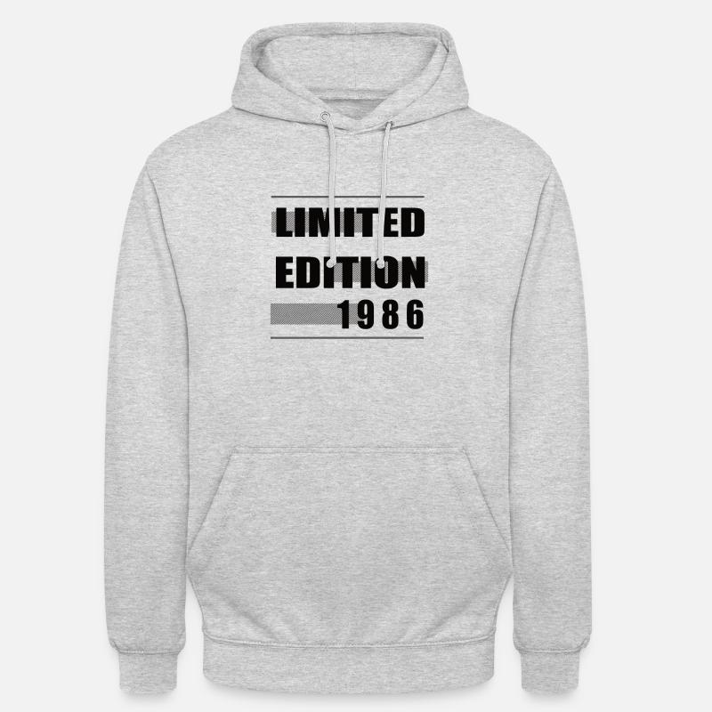 Édition limitée 1986 - Sweat-shirt à capuche unisexe - gris clair chiné