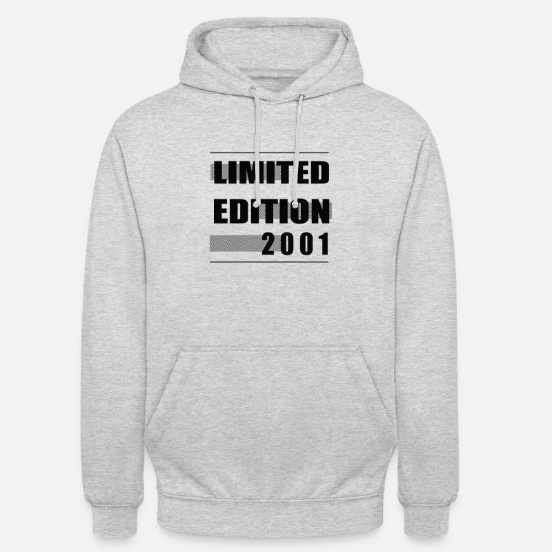 Édition limitée 2001 - Sweat-shirt à capuche unisexe - gris clair chiné