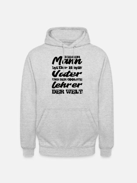 Vater Und Lehrer - Unisex Hoodie - Hellgrau meliert