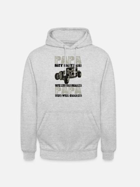 Hotrod - Unisex Hoodie - Hellgrau meliert