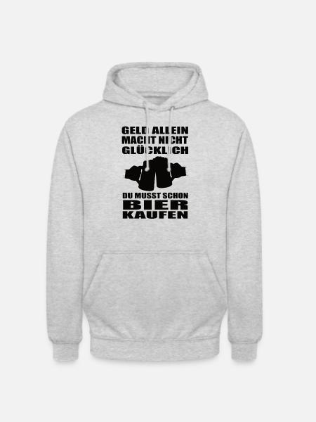 Bier - Unisex Hoodie - Hellgrau meliert