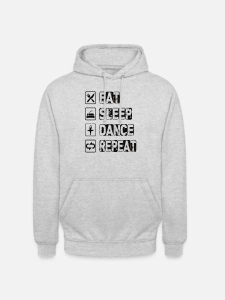 Eat Sleep Dance Repeat - Unisex Hoodie - light heather grey
