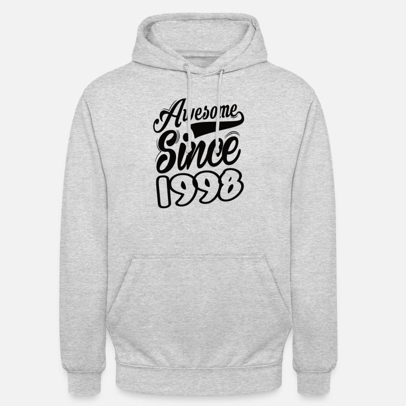 Génial depuis 1998 - Sweat-shirt à capuche unisexe - gris clair chiné