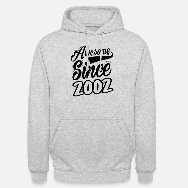 Génial depuis 2002 - Sweat-shirt à capuche unisexe - gris clair chiné