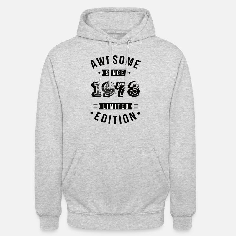 Awesome Since 1973 Limited Edition - Unisex Hoodie - Hellgrau meliert