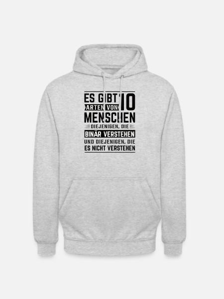 Lustige Sprüche - Unisex Hoodie - Hellgrau meliert