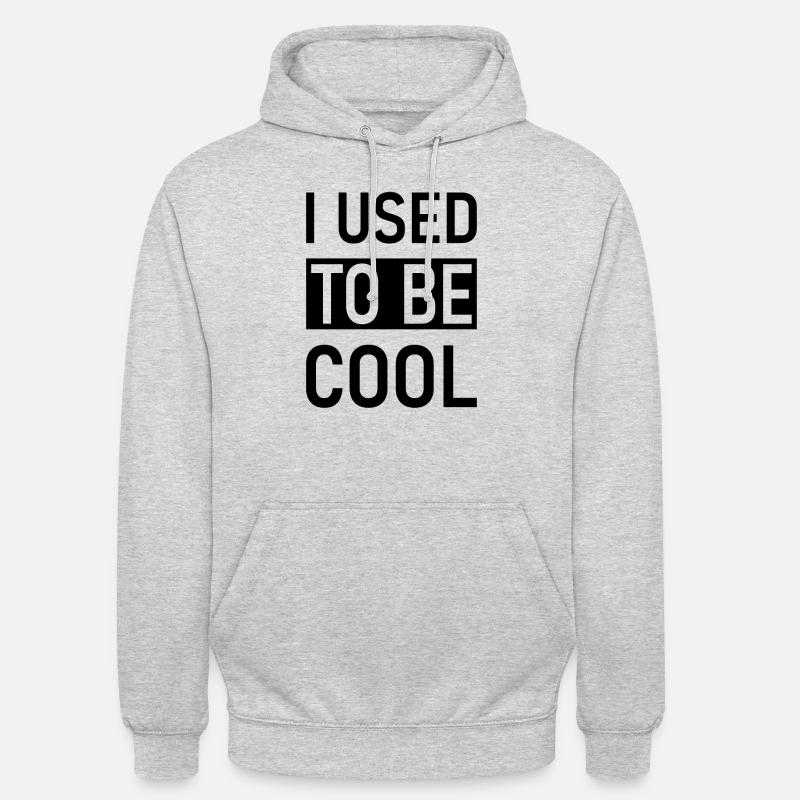 Früher war ich cool - Unisex Hoodie - Hellgrau meliert