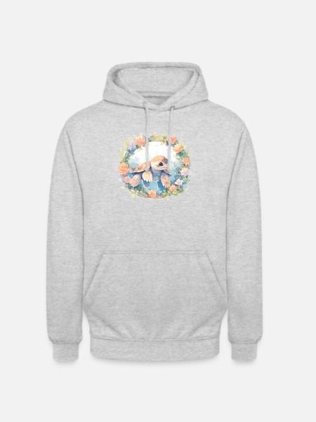 Turtle Lizard Turtle Baby Turtles - Unisex Hoodie - light heather grey