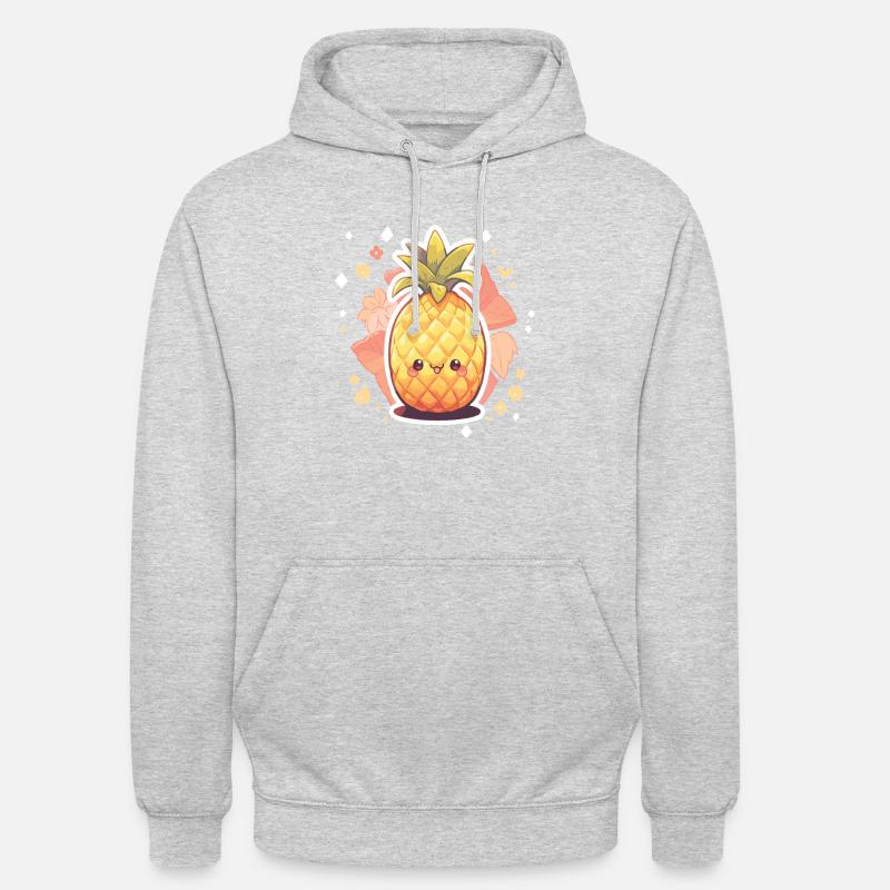 Pineapple Plant Pineapple Fruit Fruit - Unisex Hoodie - light heather grey