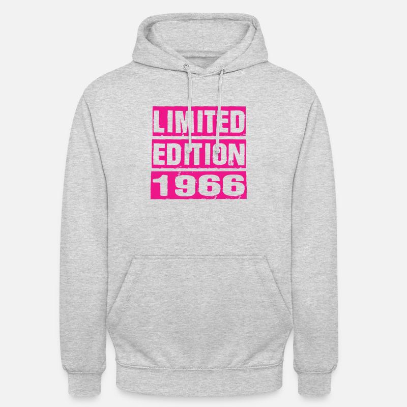 Édition limitée 1966 - Sweat-shirt à capuche unisexe - gris clair chiné