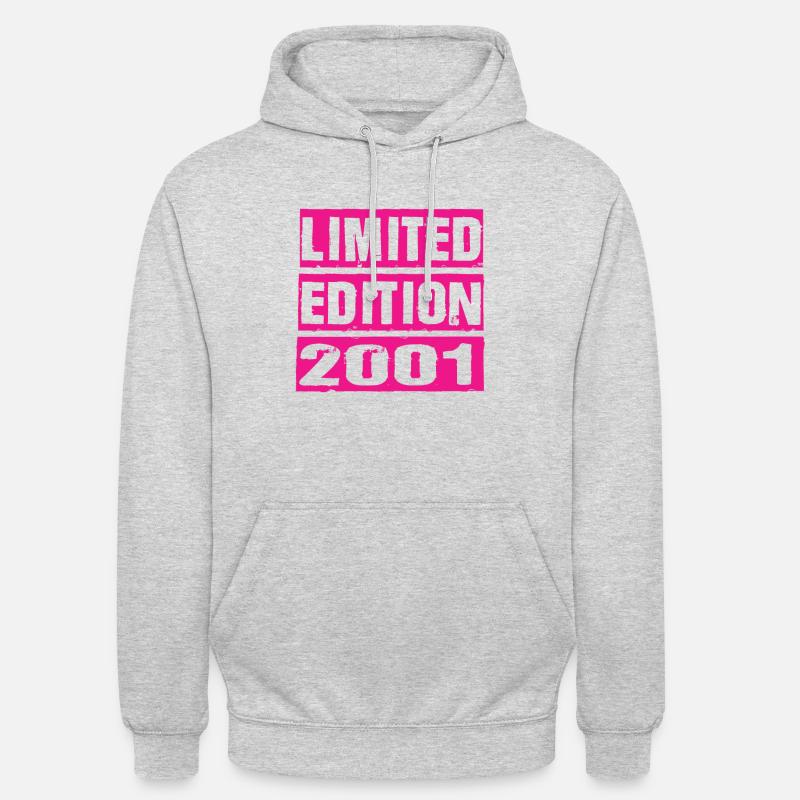 Édition limitée 2001 - Sweat-shirt à capuche unisexe - gris clair chiné