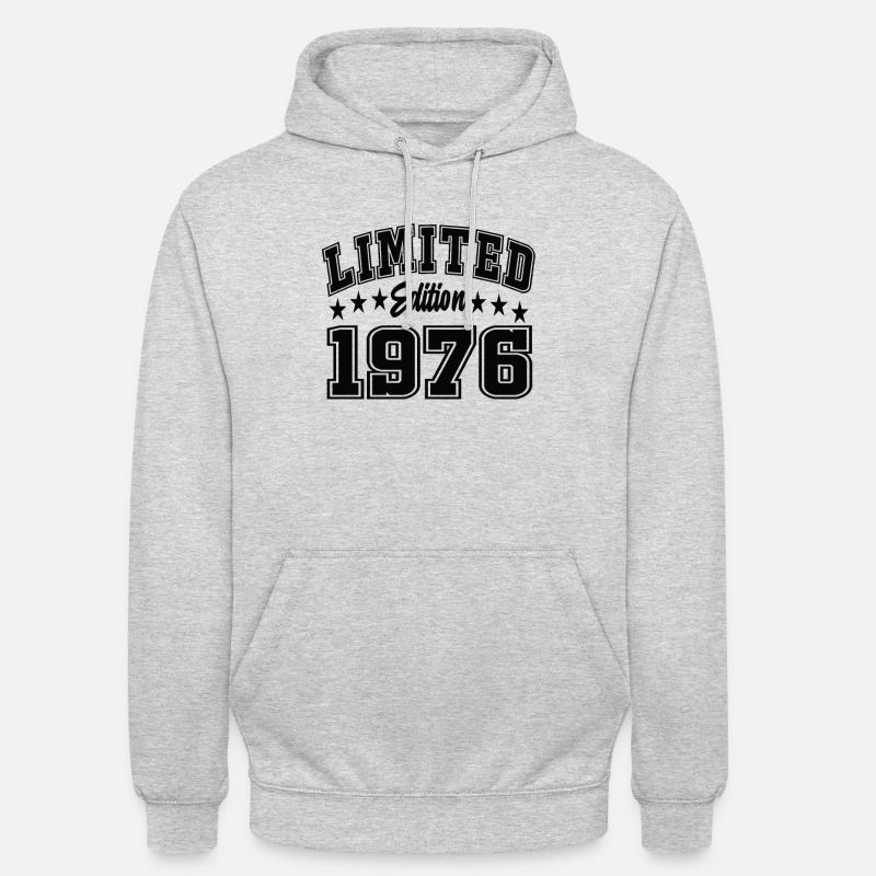Édition limitée 1976 - Sweat-shirt à capuche unisexe - gris clair chiné