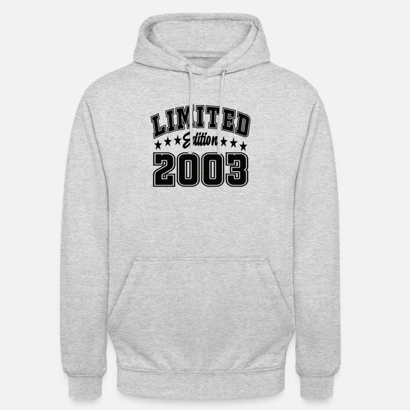 Édition limitée 2003 - Sweat-shirt à capuche unisexe - gris clair chiné