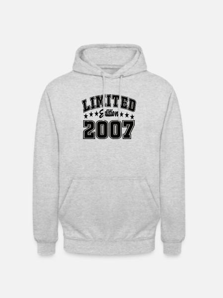 Édition limitée 2007 - Sweat-shirt à capuche unisexe - gris clair chiné