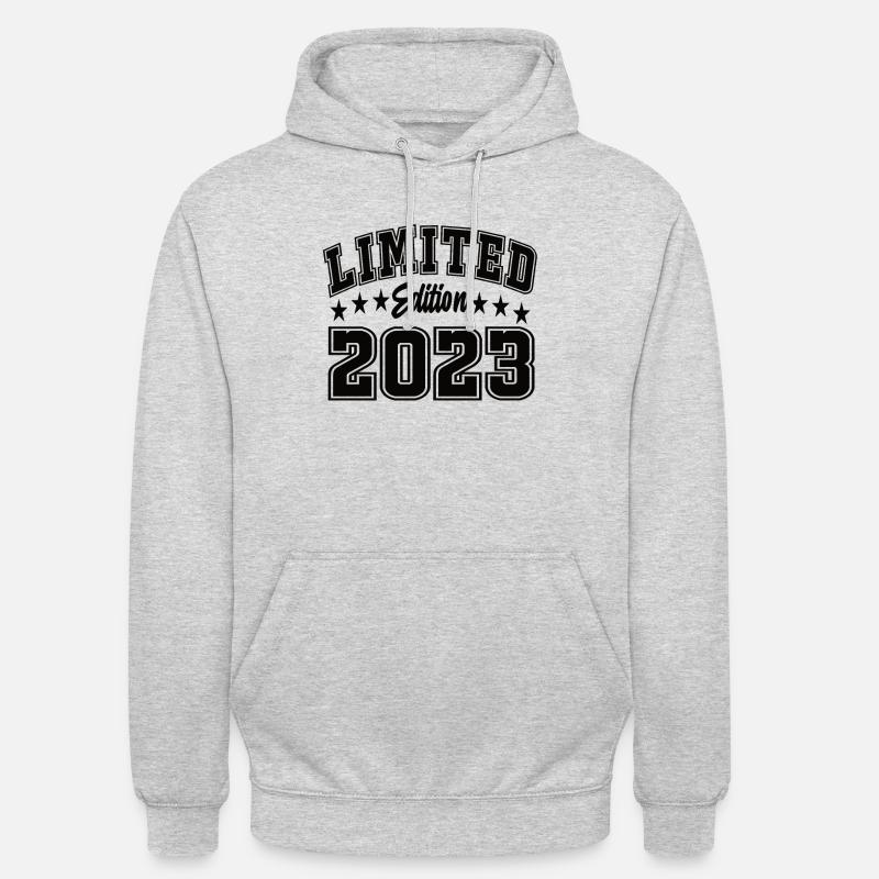 Édition limitée 2023 - Sweat-shirt à capuche unisexe - gris clair chiné