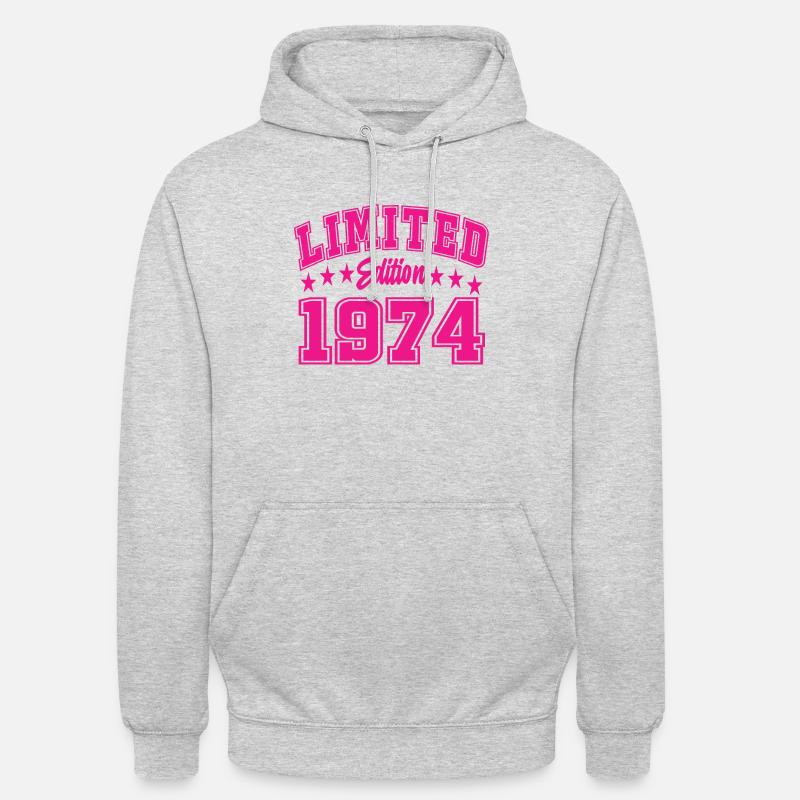 Édition limitée 1974 - Sweat-shirt à capuche unisexe - gris clair chiné