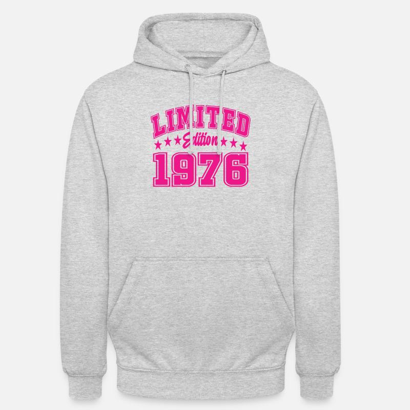 Édition limitée 1976 - Sweat-shirt à capuche unisexe - gris clair chiné