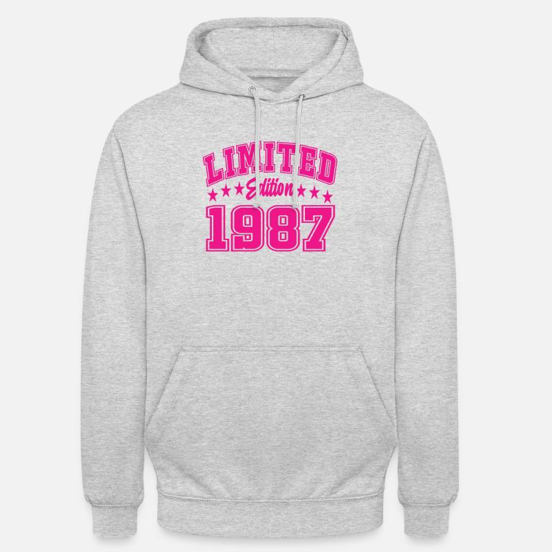 Édition limitée 1987 - Sweat-shirt à capuche unisexe - gris clair chiné