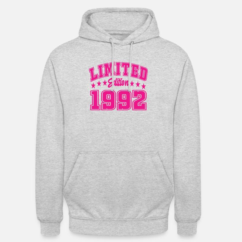 Édition limitée 1992 - Sweat-shirt à capuche unisexe - gris clair chiné