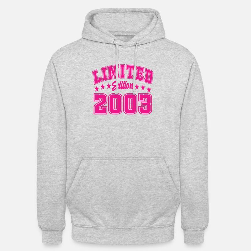 Édition limitée 2003 - Sweat-shirt à capuche unisexe - gris clair chiné