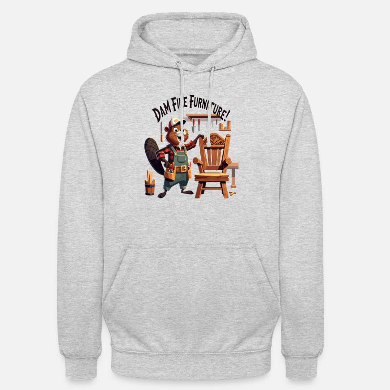 Lustiger Bieber Spruch - Unisex Hoodie - Hellgrau meliert