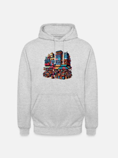 Moroccan Bazaar - Unisex Hoodie - light heather grey