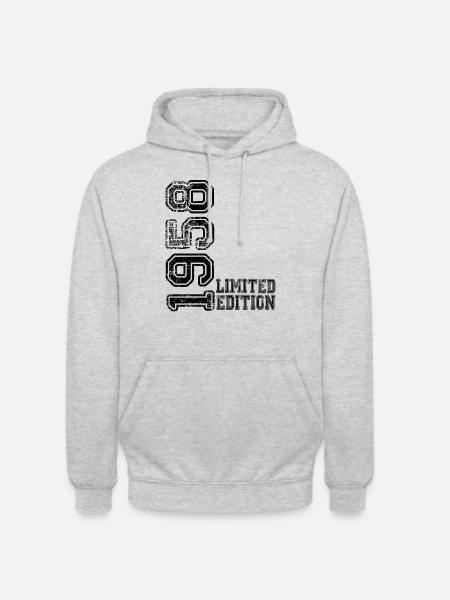 Limited Edition 1958 - Unisex Hoodie - Hellgrau meliert