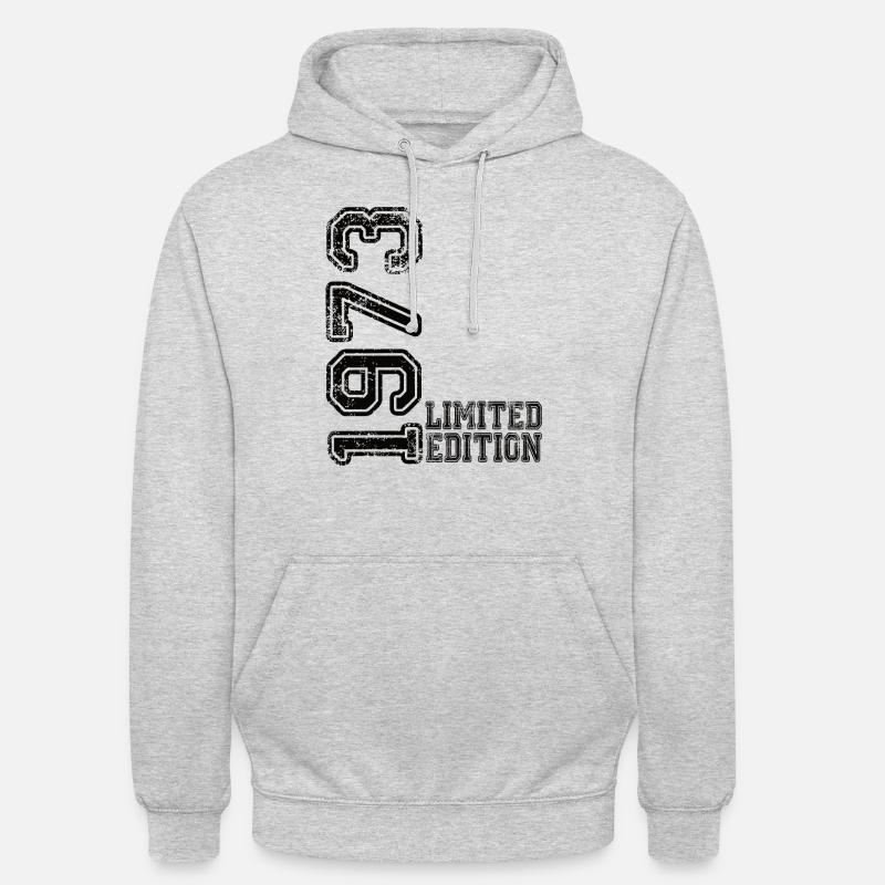 Édition limitée 1973 - Sweat-shirt à capuche unisexe - gris clair chiné