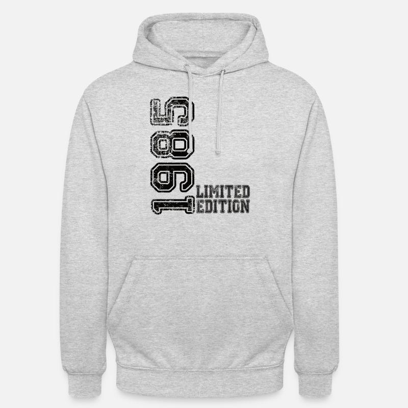Édition limitée 1985 - Sweat-shirt à capuche unisexe - gris clair chiné