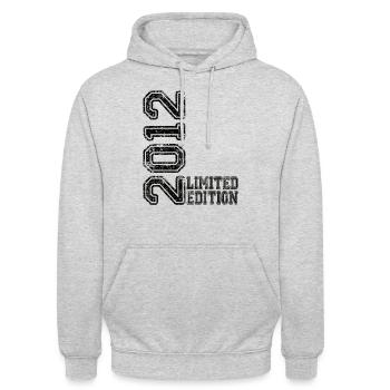 Limited Edition 2012 - Unisex Hoodie - Hellgrau meliert - Vorne - Alina (178cm) & Michal (187cm)