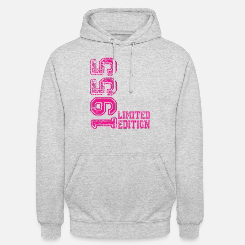 Édition limitée 1955 - Sweat-shirt à capuche unisexe - gris clair chiné