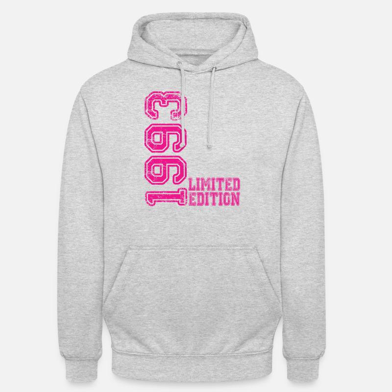 Édition limitée 1993 - Sweat-shirt à capuche unisexe - gris clair chiné