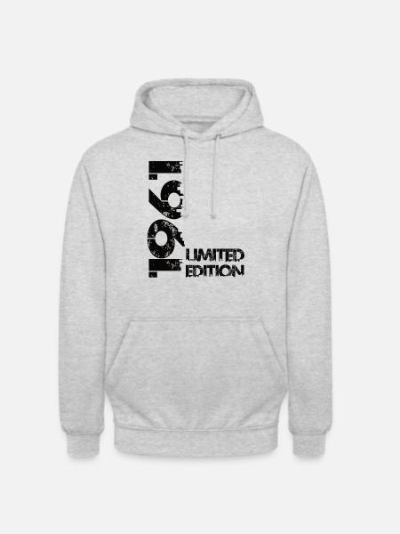 Édition limitée 1961 - Sweat-shirt à capuche unisexe - gris clair chiné