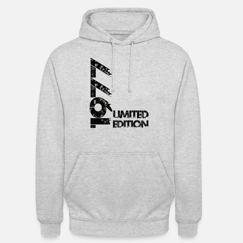 Édition limitée 1977 - Sweat-shirt à capuche unisexe - gris clair chiné