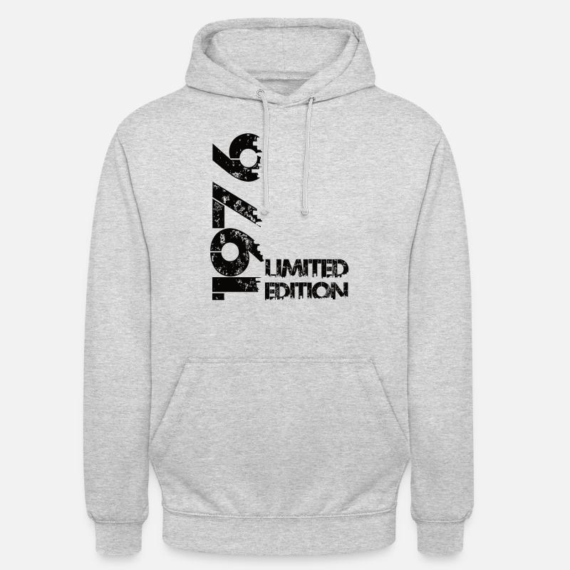 Édition limitée 1976 - Sweat-shirt à capuche unisexe - gris clair chiné