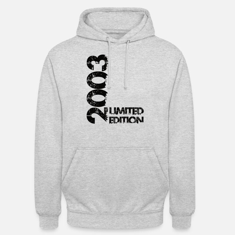 Édition limitée 2003 - Sweat-shirt à capuche unisexe - gris clair chiné