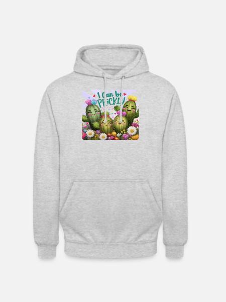 I can be Prickly - Unisex Hoodie - light heather grey