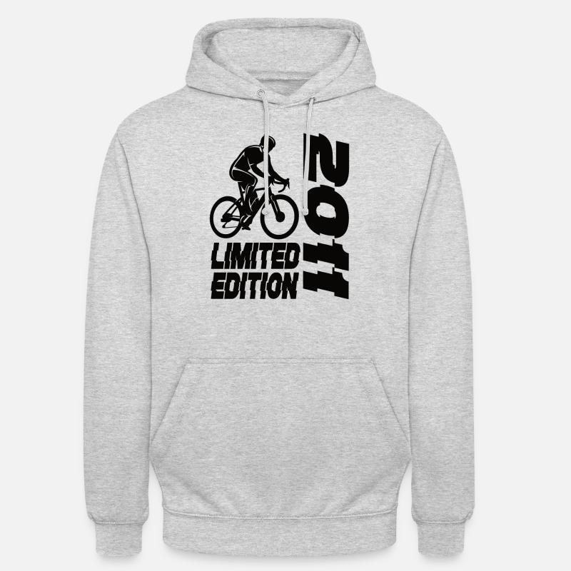 Vélo en édition limitée 2011 - Sweat-shirt à capuche unisexe - gris clair chiné